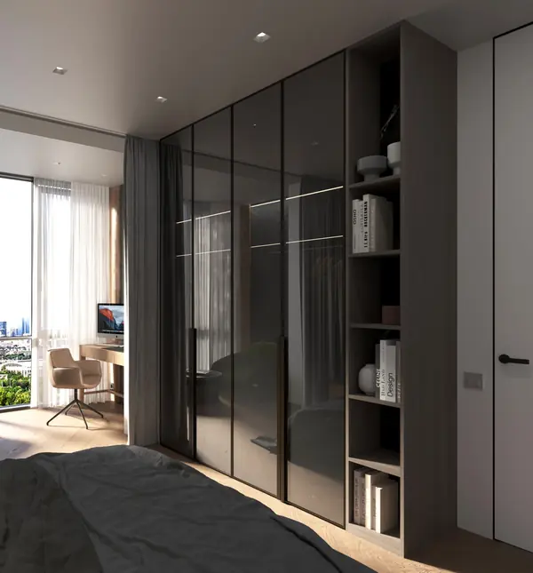 Дизайн интерьера спальни 19,7 м²