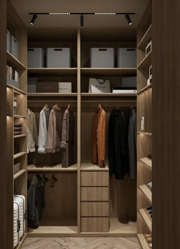 Дом с террасой Гардеробная