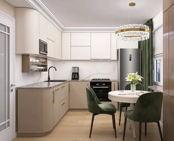 Дизайн маленькой кухни в панельке