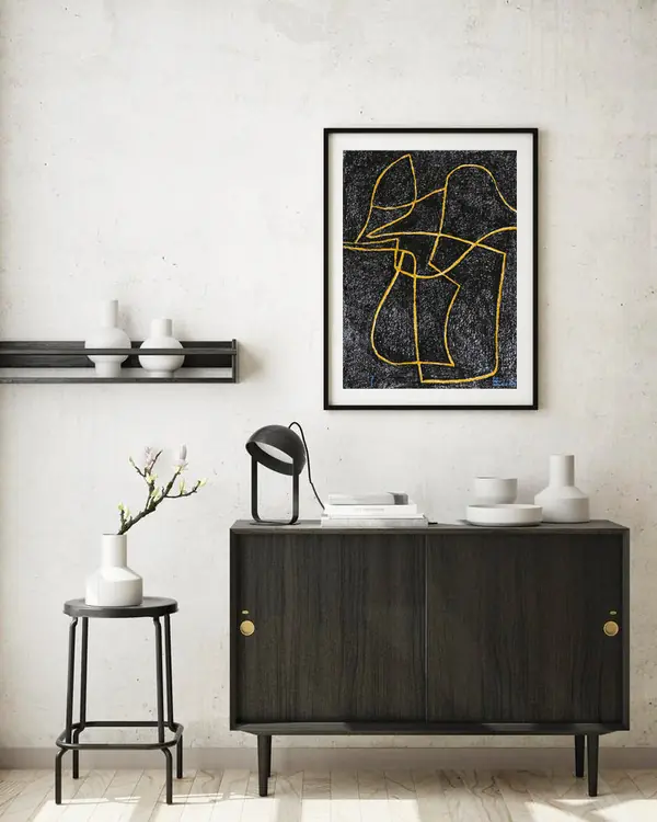 Картины для интерьера "Черное Золото"