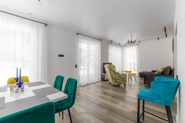 Дом в Назарьево 175 кв. м. Проектные решения 1-го этажа.