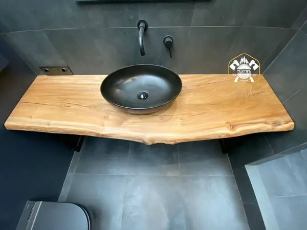 Консоль из слэба под раковину