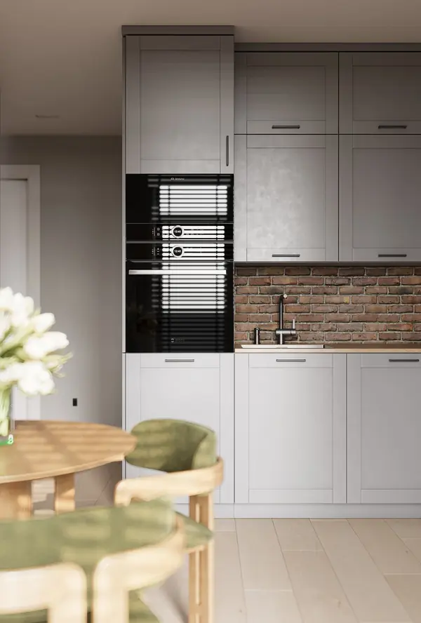 Дизайн-проект квартиры 60 кв.м в  стиле Петербургский Лофт