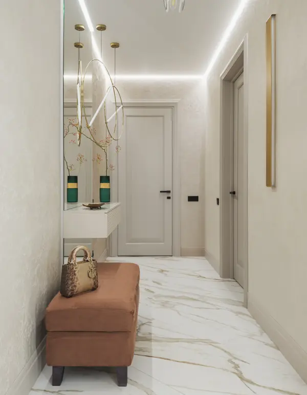 Реализация современной четырехкомнатной квартиры площадью 170 м²