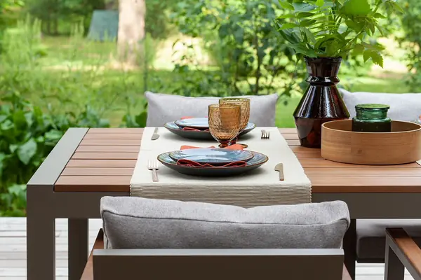 SANTORINI стол и 4 стула, цвет PECAN