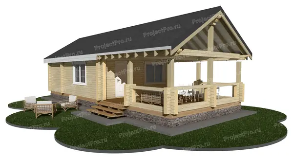 Бани и баньки из бруса, бревна и лафета