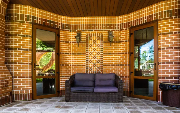 Беседка из кирпича