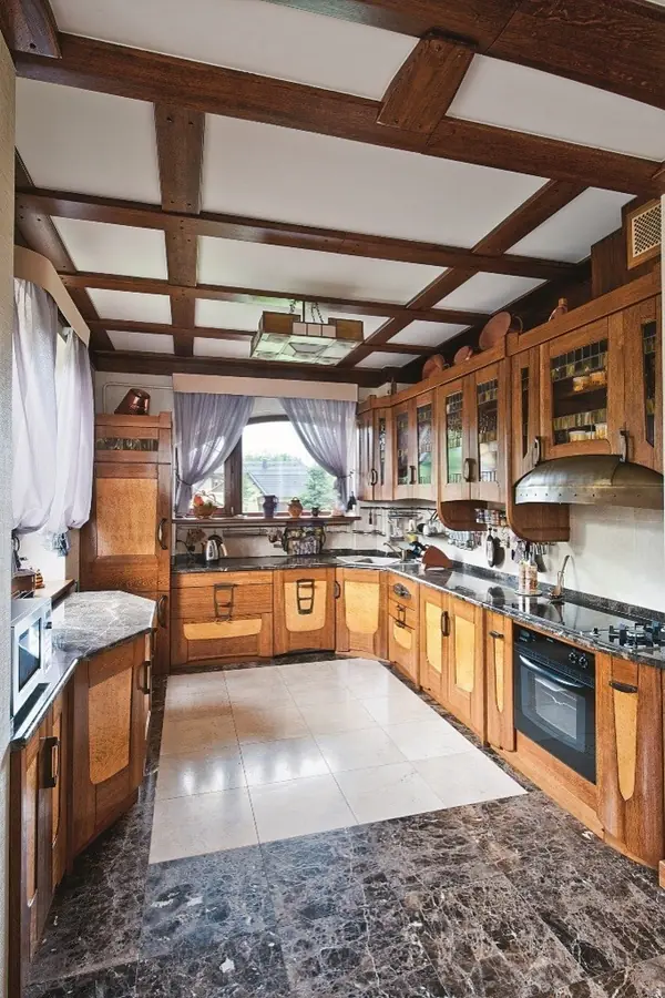 House in front of national park