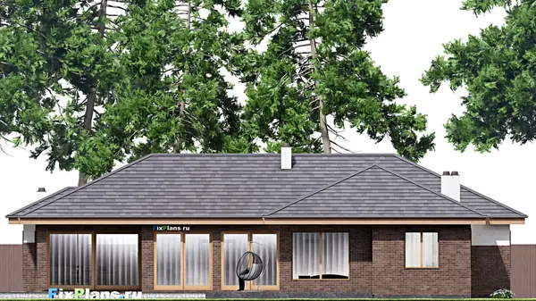 Проект одноэтажного дома 22х24м S348м2 F-15713