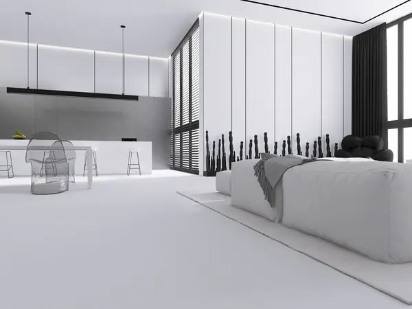 Минималистичная гостиная с акцентами арта Проект для квартиры в современном стил