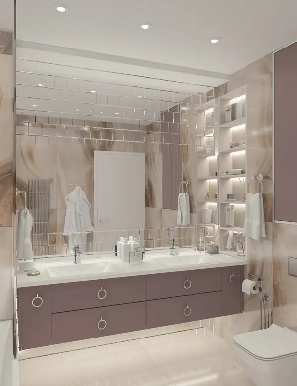 Нежнейший дизайн трехкомнатной квартиры