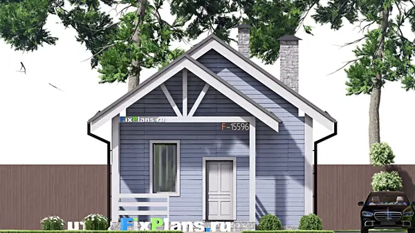 Проект дома с мансардой 7х8 м S67м2 F-15596
