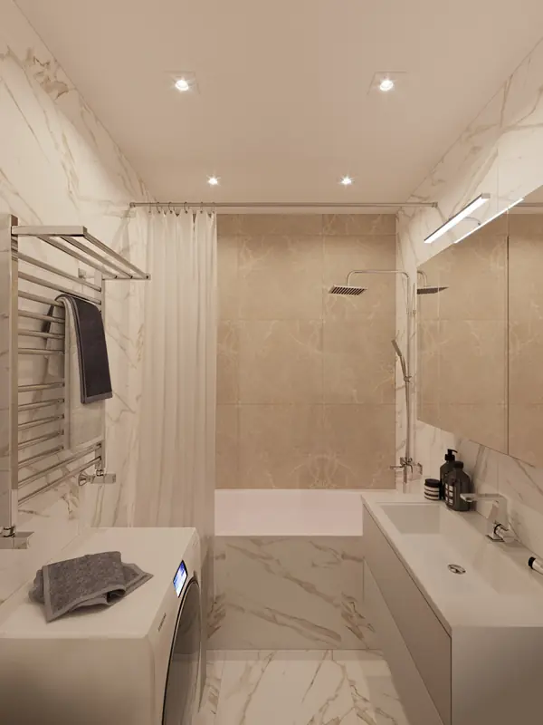 Дизайн проект трёхкомнатной квартиры