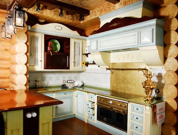 Деревянный дом 550 кв.м. в русском стиле