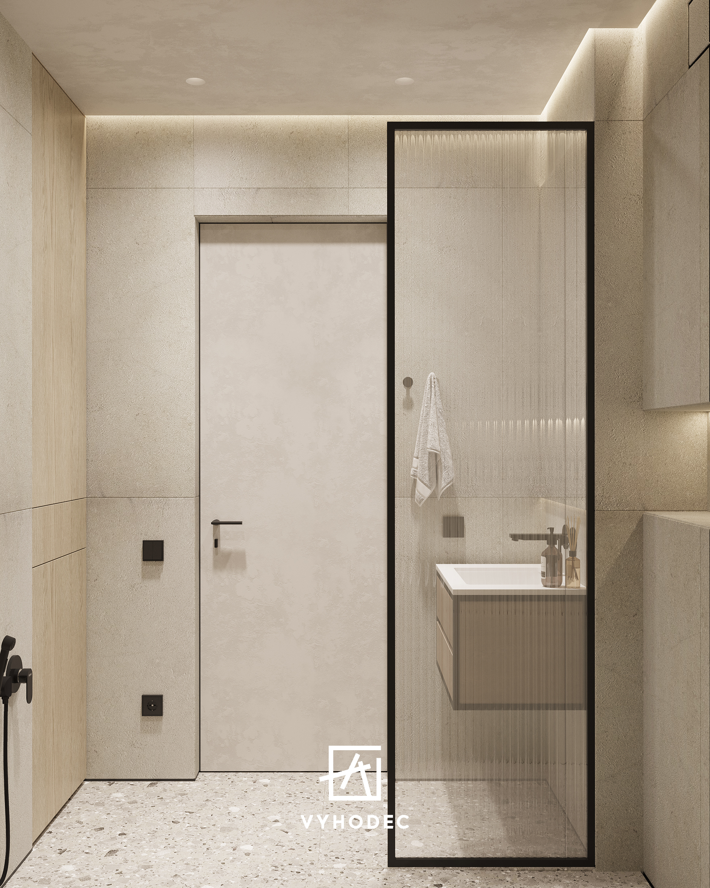 Санузел с деревом