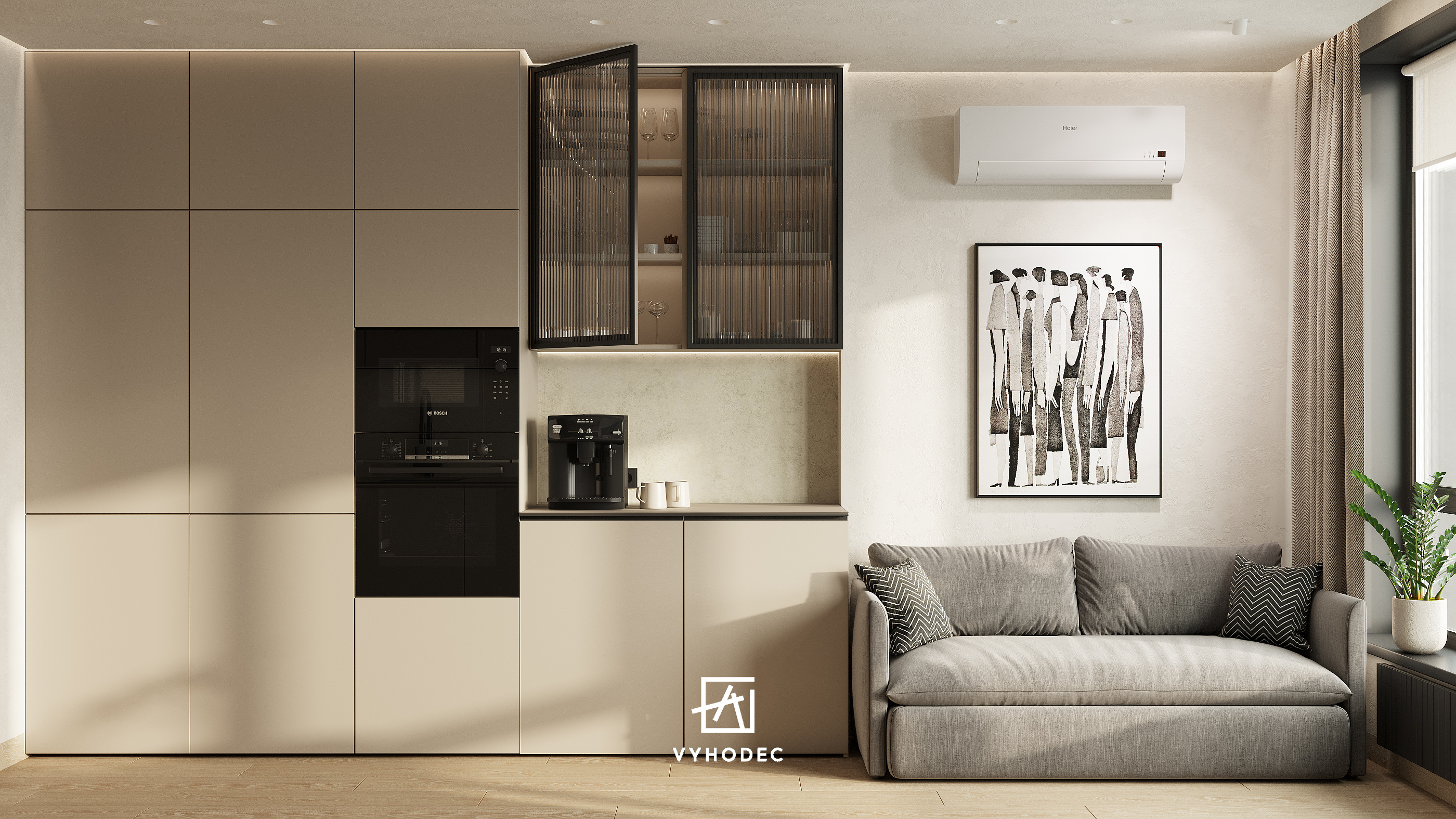 Маленькая кухня-гостиная