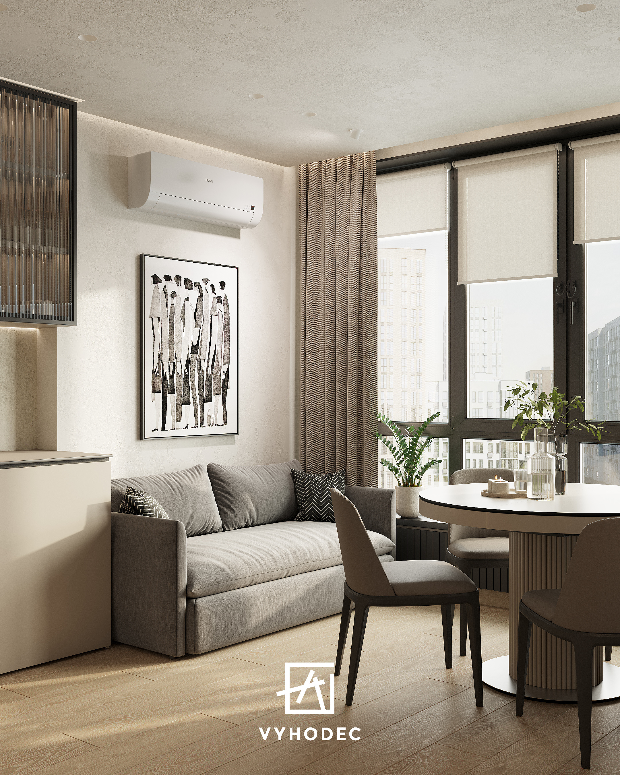 Маленькая кухня-гостиная