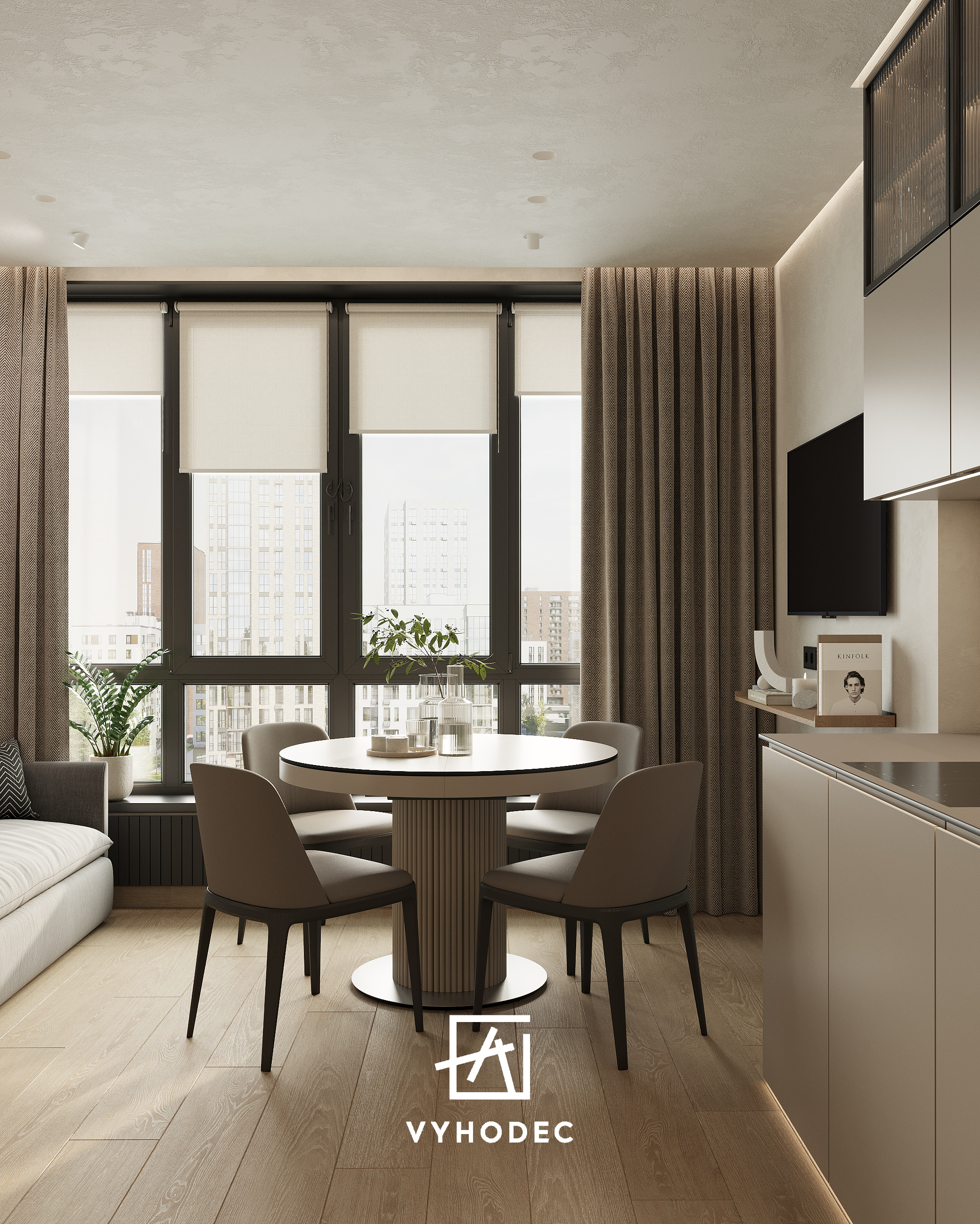 Маленькая кухня-гостиная