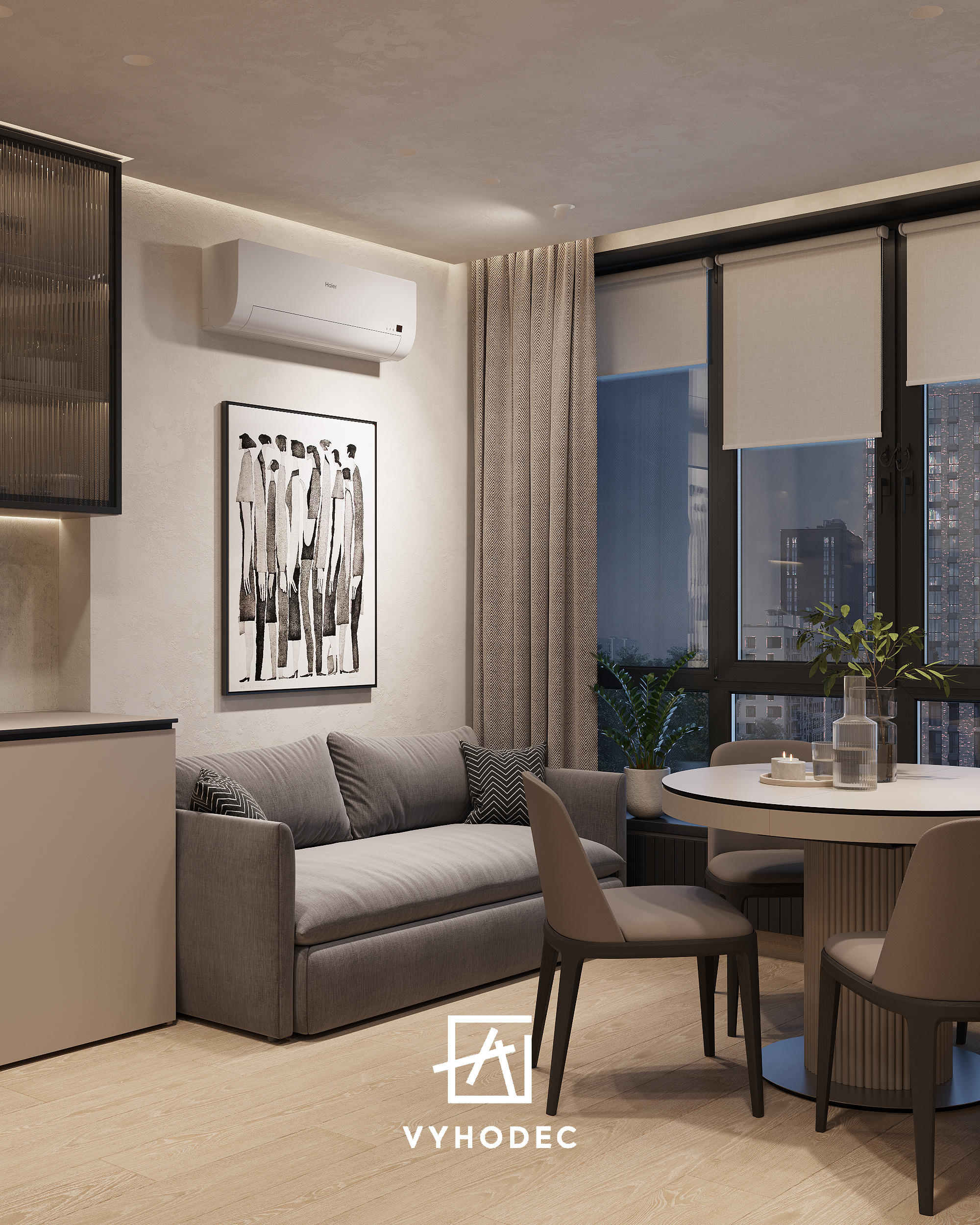 Маленькая кухня-гостиная