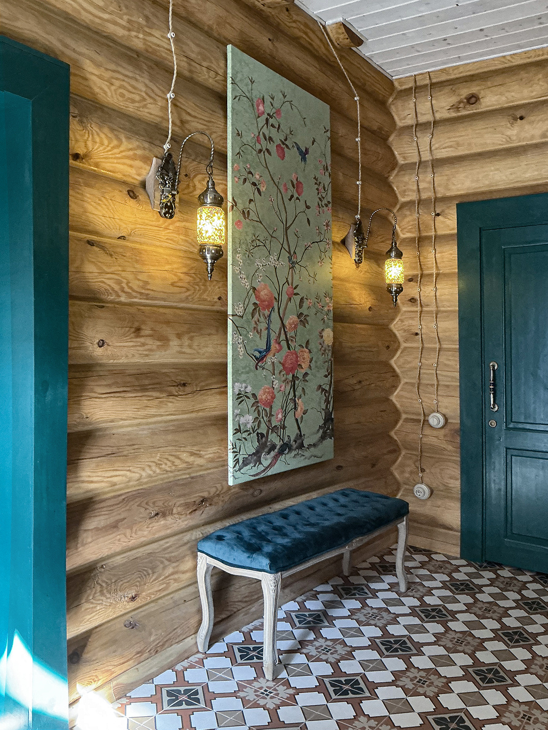 Бревенчатый дом с баней