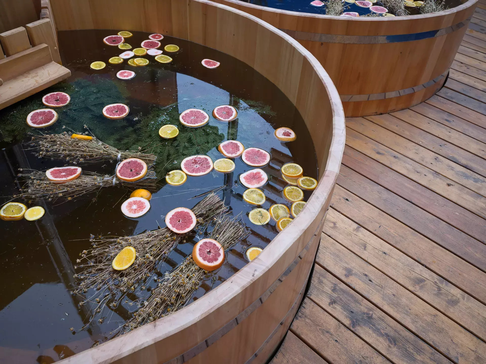 Бревенчатый дом с баней