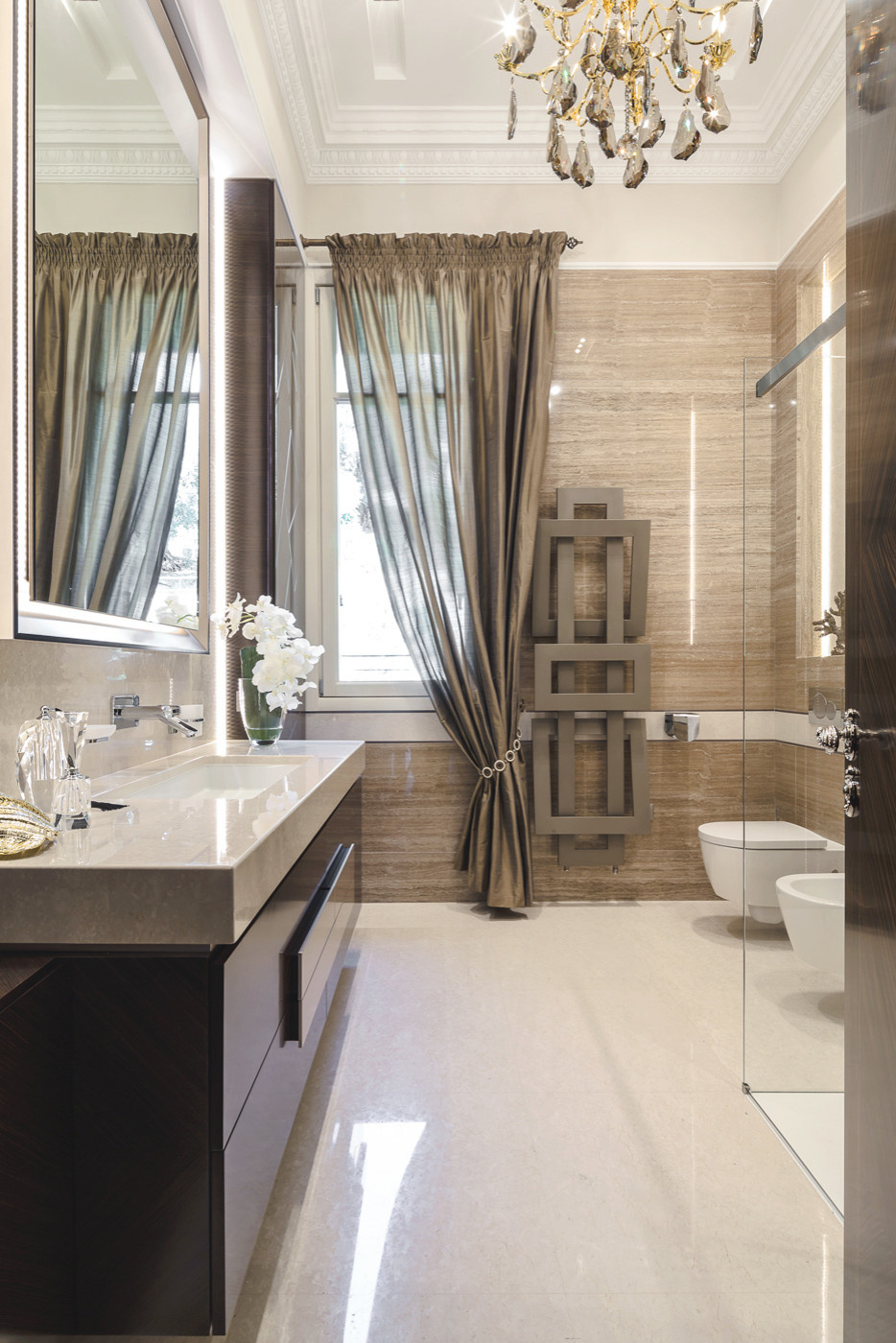 Interior design of apartment on Italian Riviera