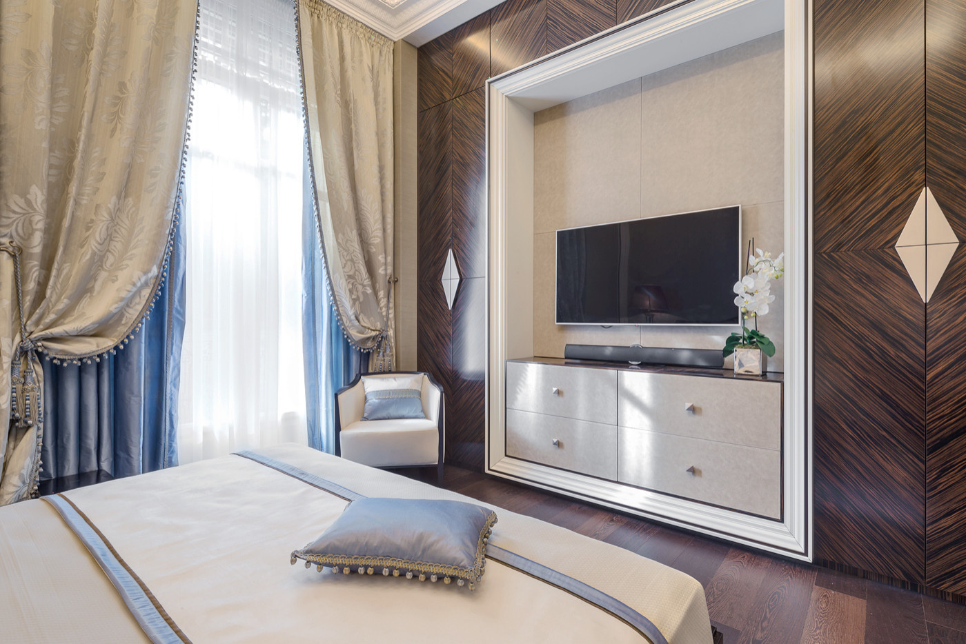 Interior design of apartment on Italian Riviera