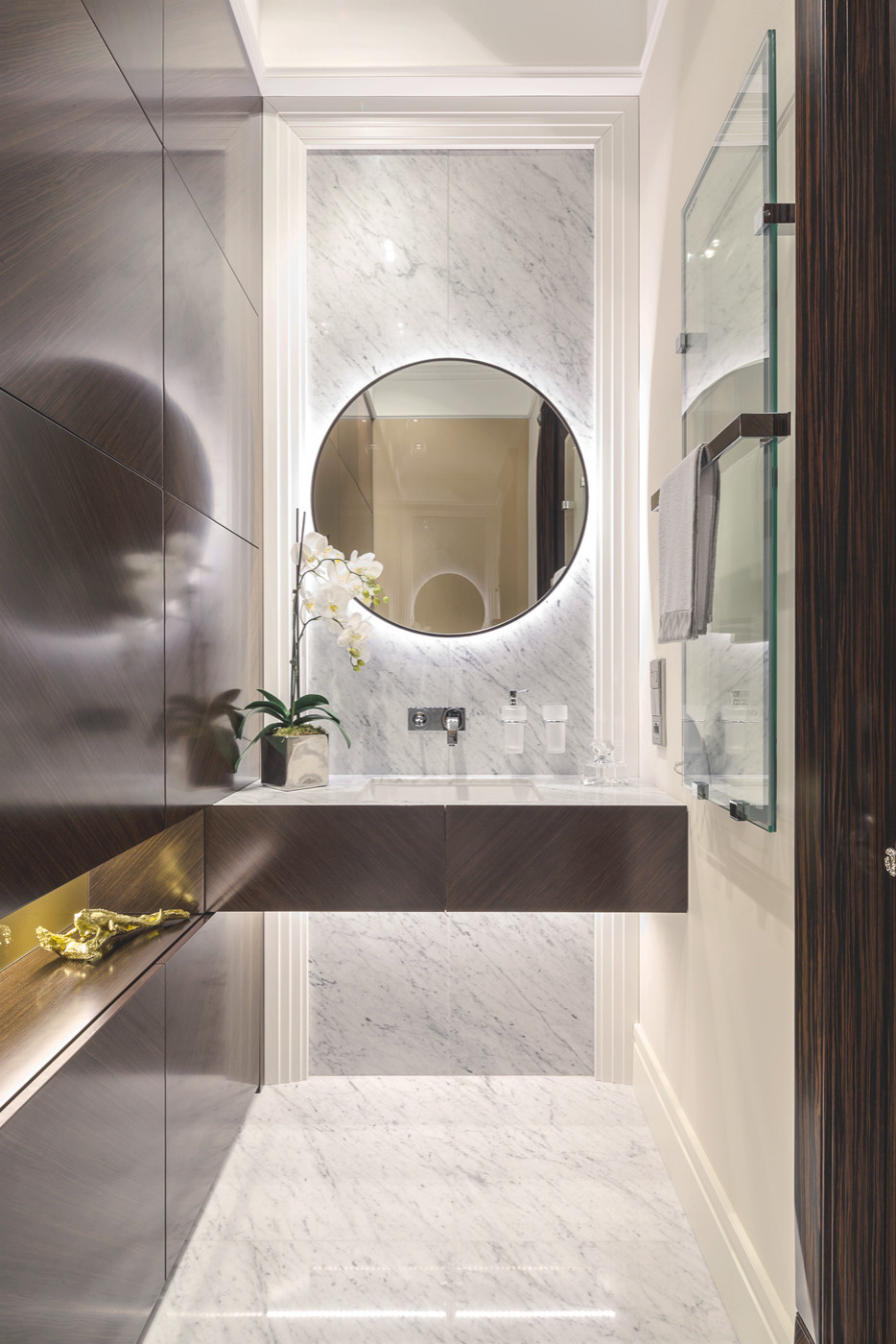 Interior design of apartment on Italian Riviera
