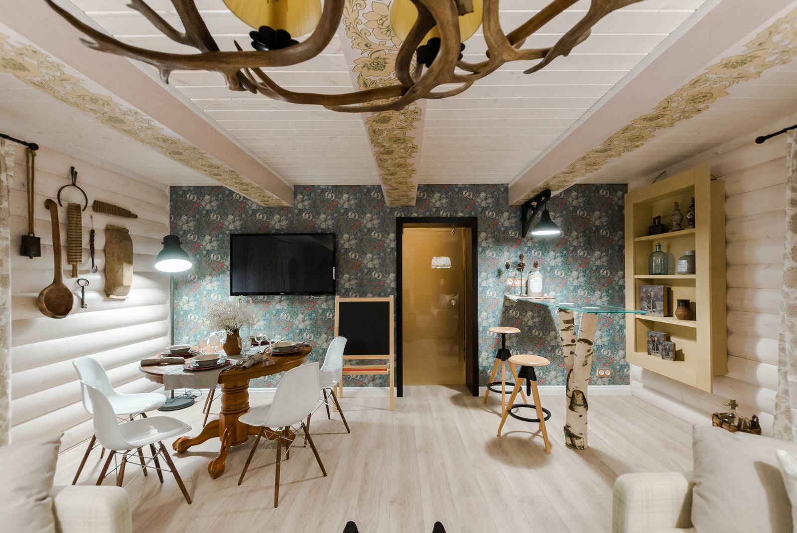 English log hut