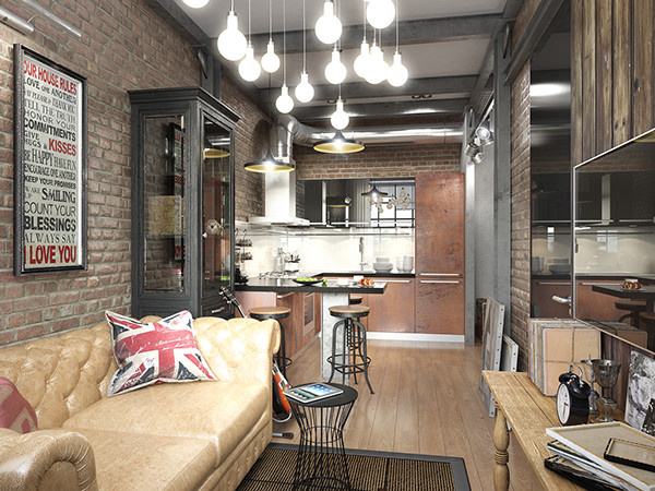 Loft apartment 35 sq.m.