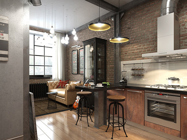 Loft apartment 35 sq.m.