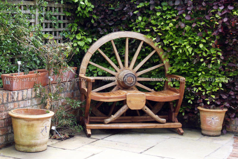 Идеи скамеек для садов и парков.