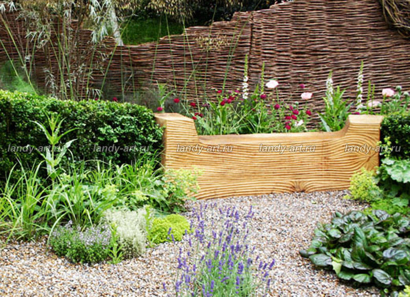 Идеи скамеек для садов и парков.