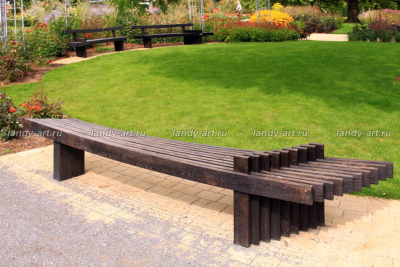 Идеи скамеек для садов и парков.