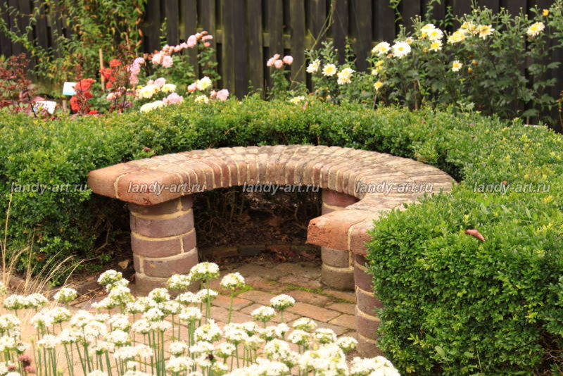 Идеи скамеек для садов и парков.