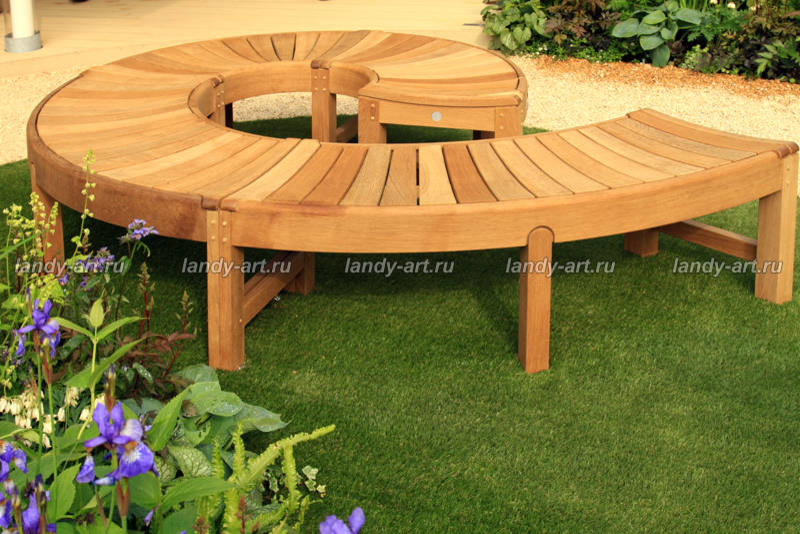 Идеи скамеек для садов и парков.