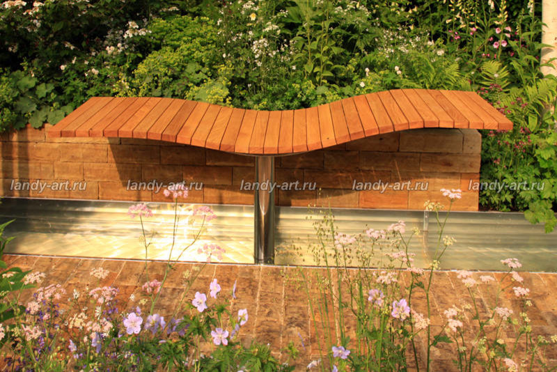 Идеи скамеек для садов и парков.