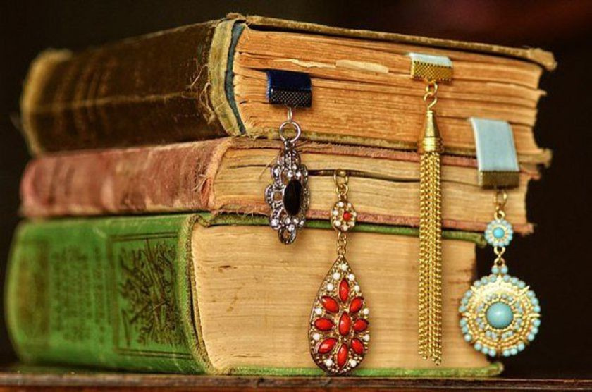 Проект на выходные: драгоценные закладки для книг