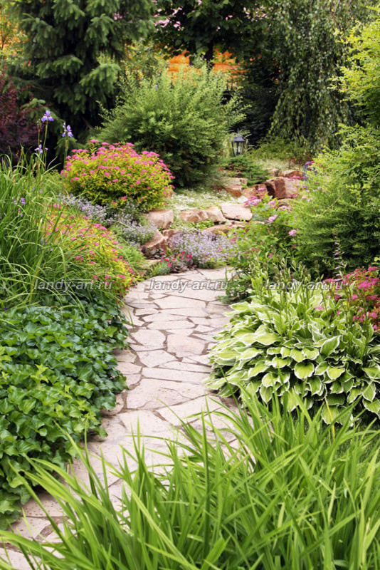 Небольшой уютный садик.