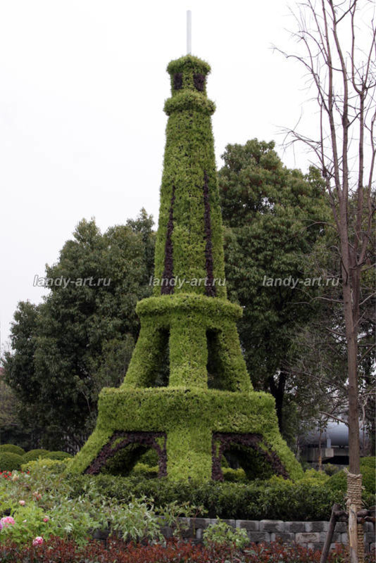 Вертикальные цветники.