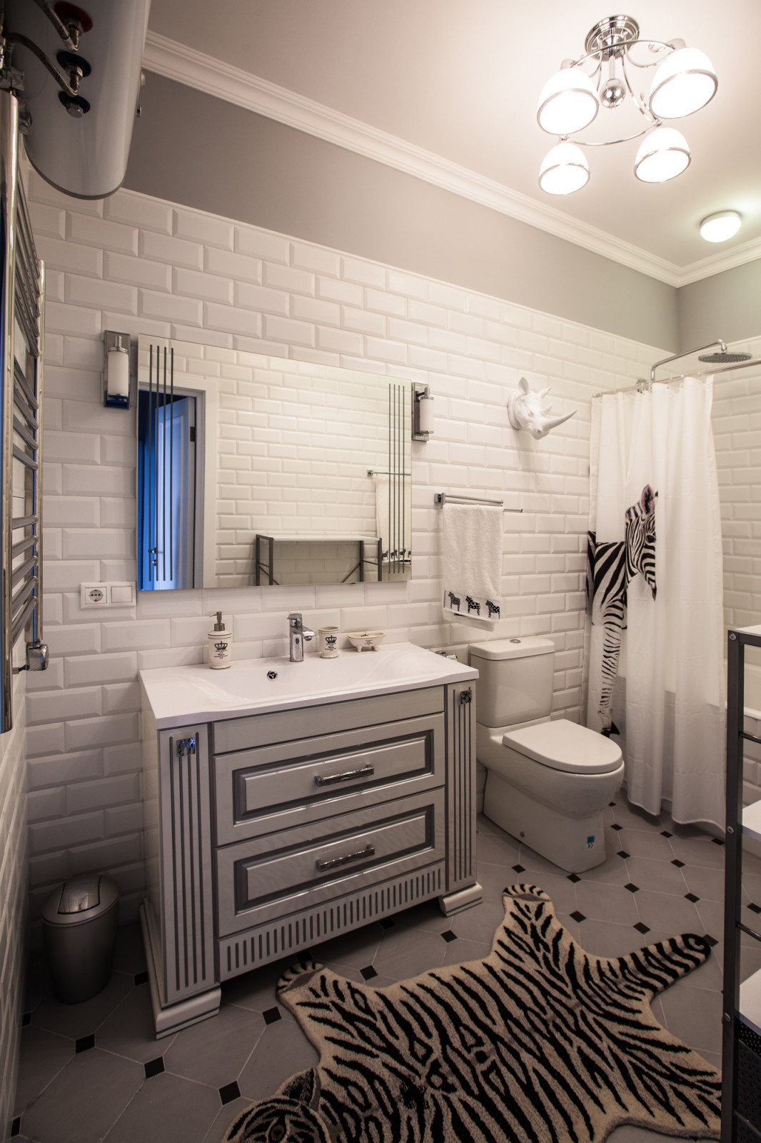 Ванная комната "Прованс в небесных оттенках" на Крылатских Холмах