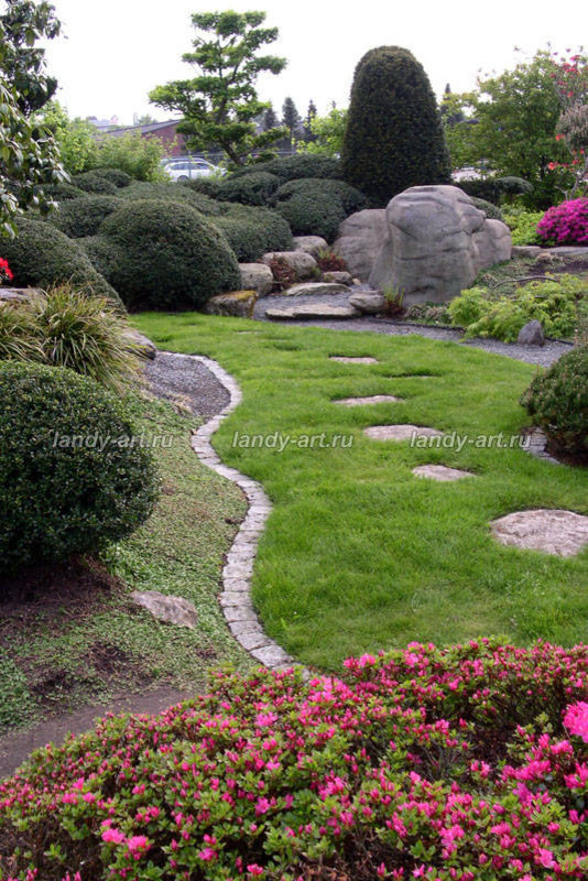 Пошаговые дорожки.