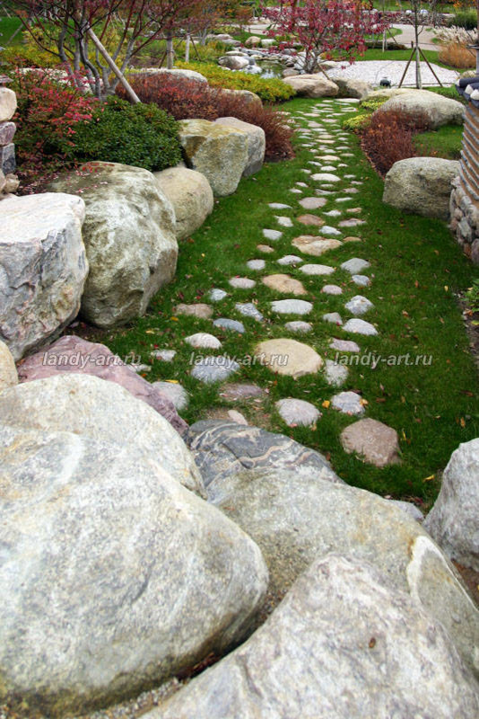 Пошаговые дорожки.