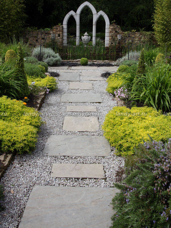 Пошаговые дорожки.