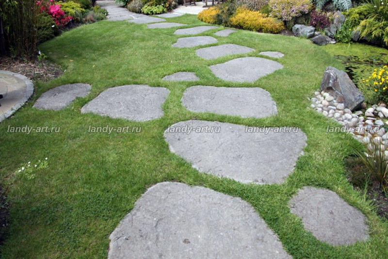 Пошаговые дорожки.