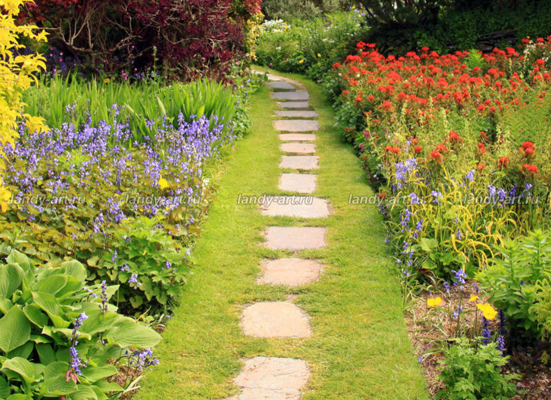 Пошаговые дорожки.