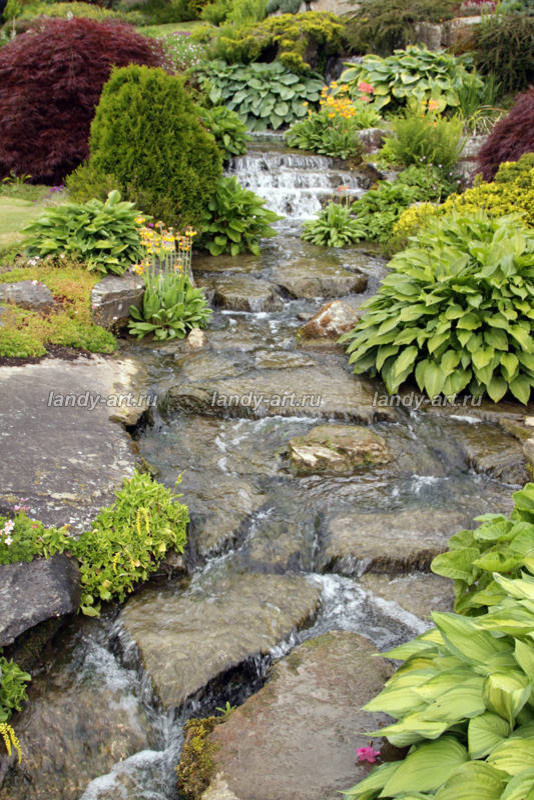 Каскады и водопады.