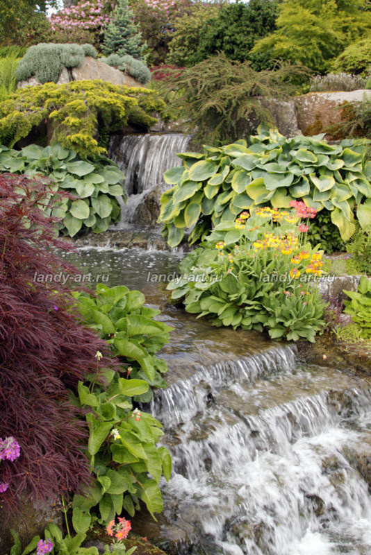Каскады и водопады.