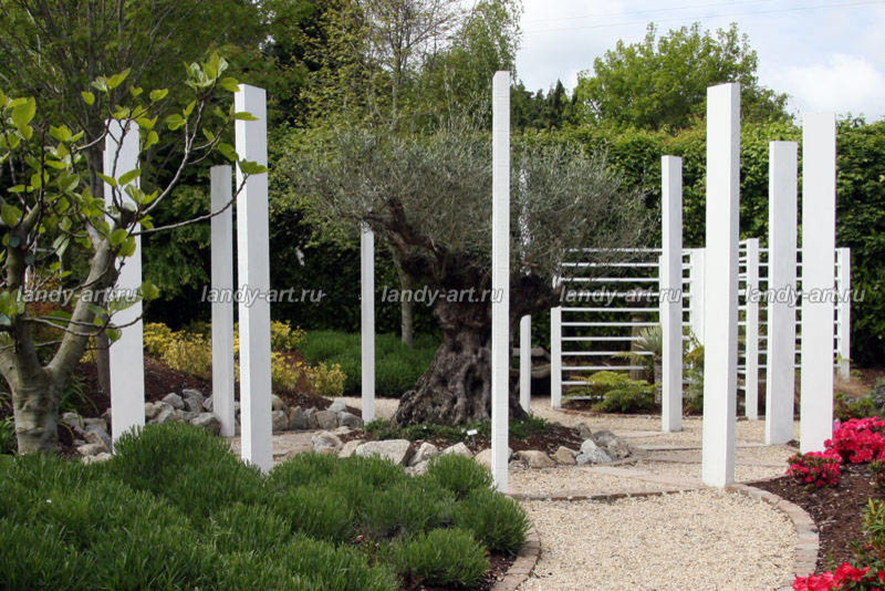 Перголы в частных садах.