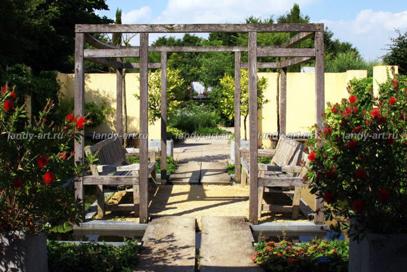Перголы в частных садах.